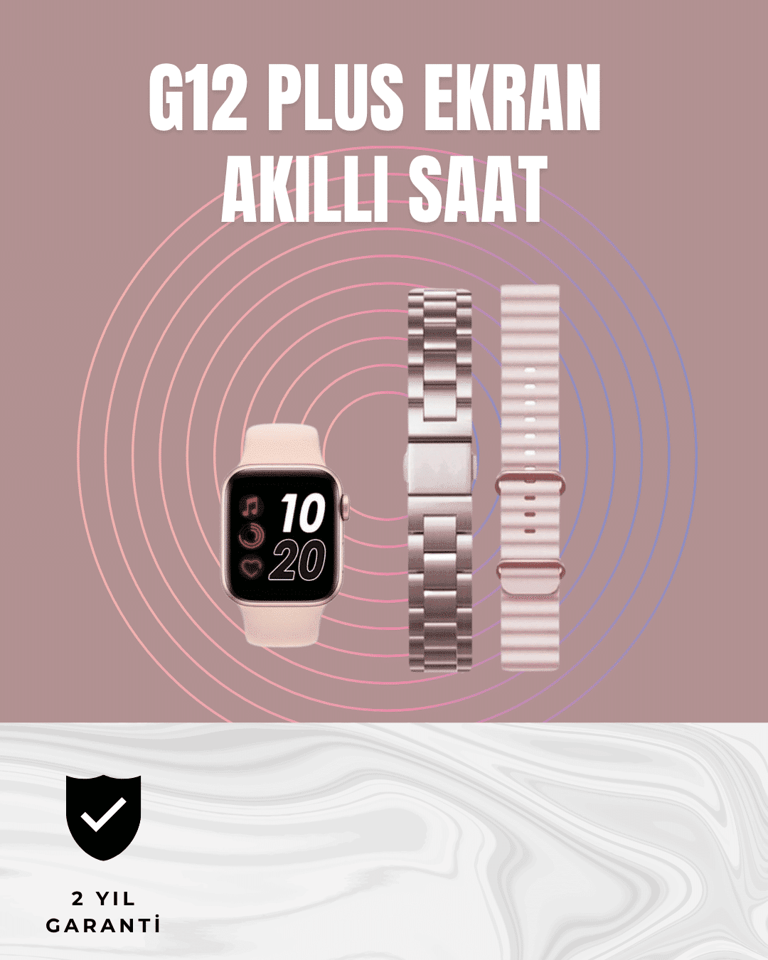Titreşimli Bildirimli Akıllı Saat – Nabız, GPS, Spor Modları, Telefon Eşleştirme Özellikli