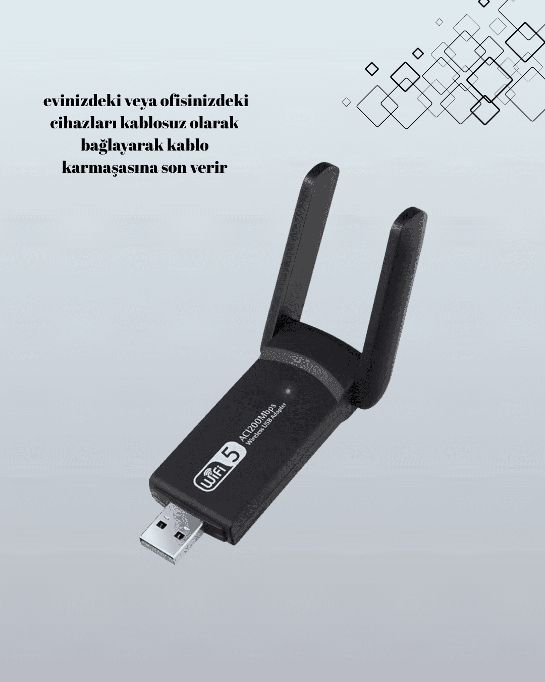 AC1200 USB WiFi Adaptör 4