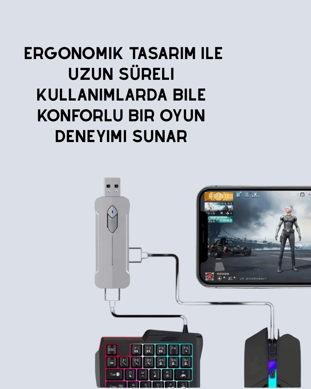 Kablosuz Mobil Oyun Kiti – 5 Parça Tam Set 4