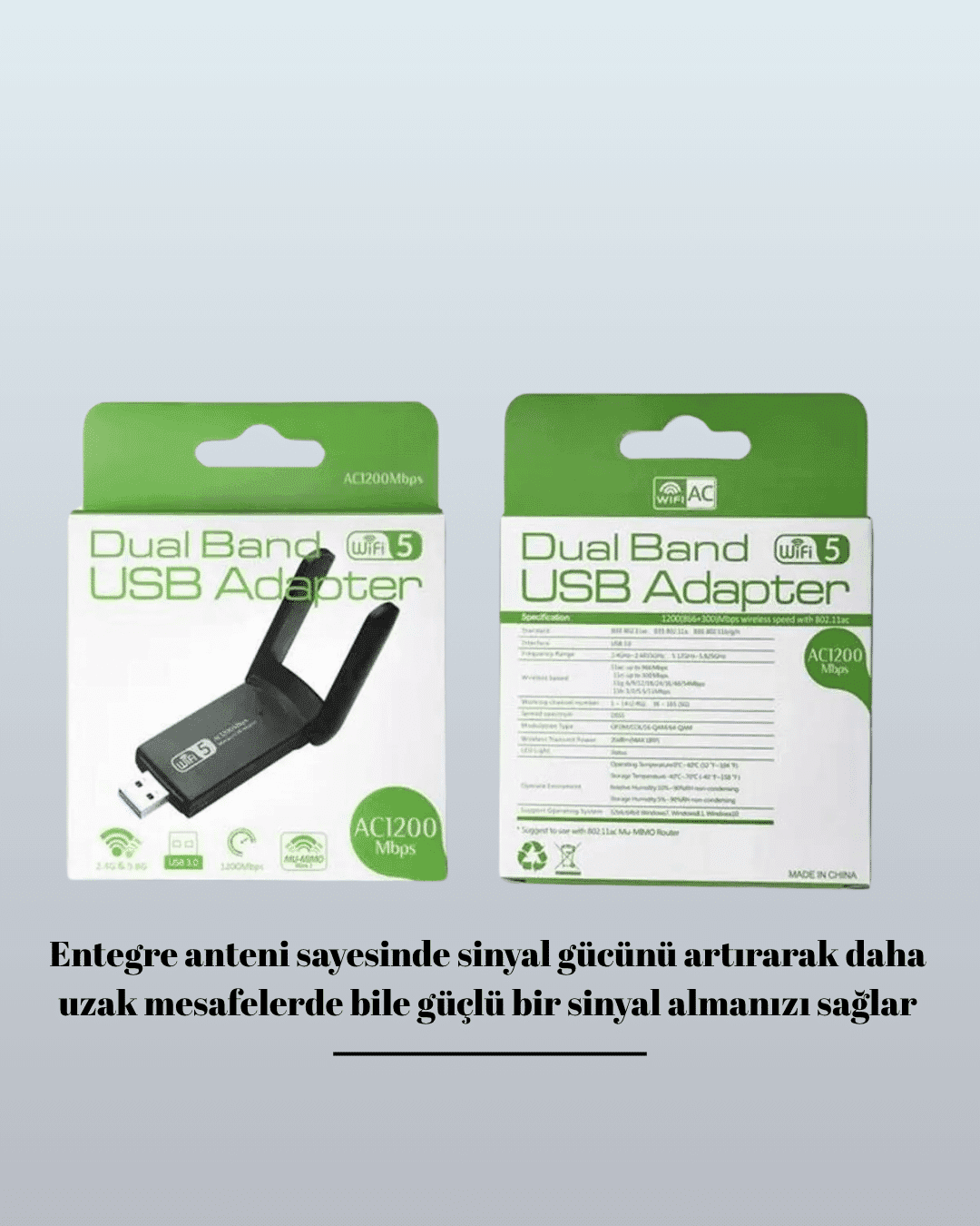 AC1200 USB WiFi Adaptör 5
