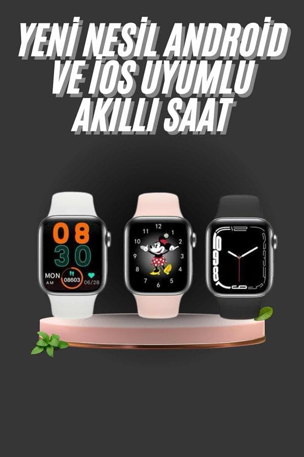 1.83 İnç Akıllı Saat Android ve İOS Uyumlu Çağrı Cevaplayabilen Adımsayar GPS Takibi 3