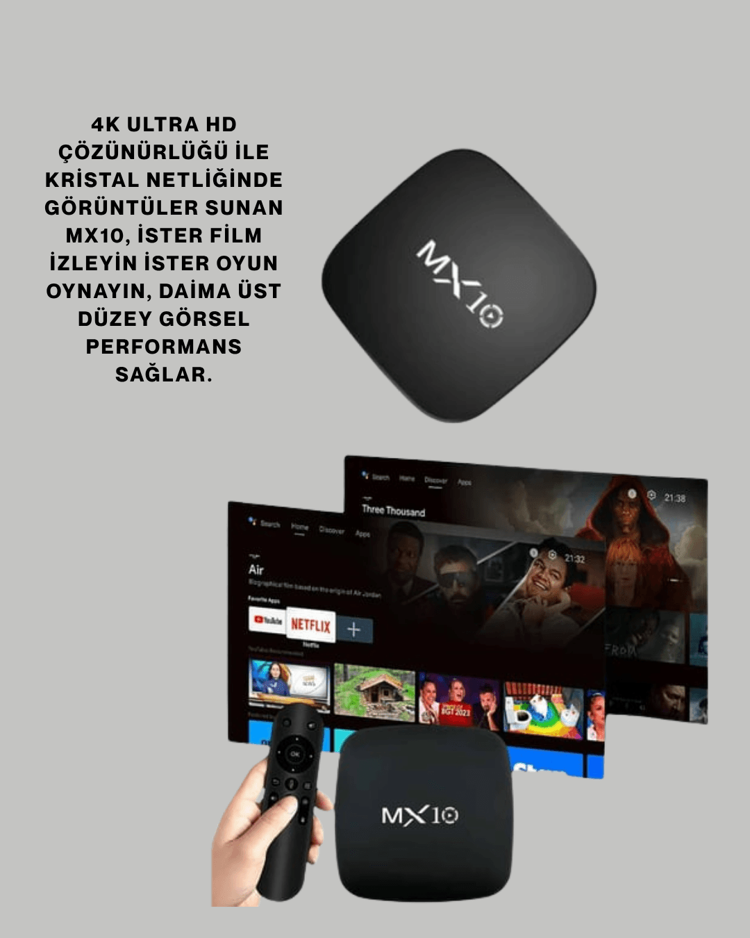 Akıllı TV Dönüşümü 4K UHD Medya Oynatıcı 3