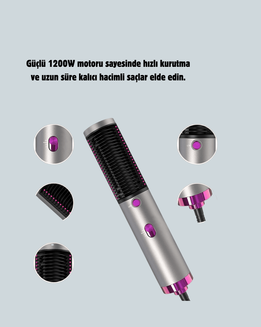 Salon Kalitesinde Saç Bakımı Sunan Şekillendirici Fırça 3