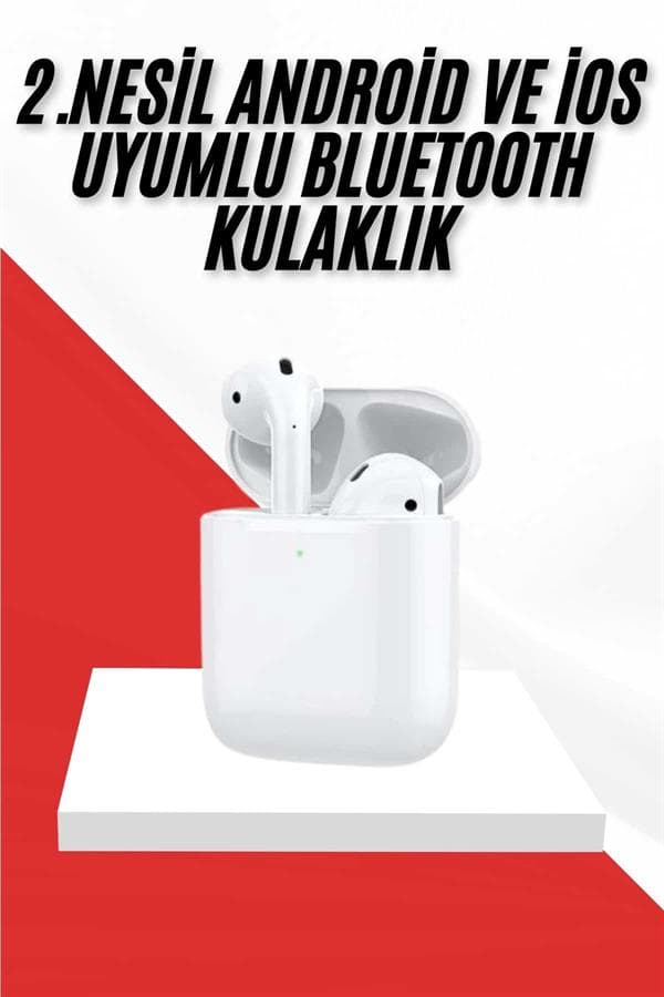 2. Nesil Bluetooth Android ve İOS Uyumlu Kablosuz Kulaklık Çağrı Cevaplama 3