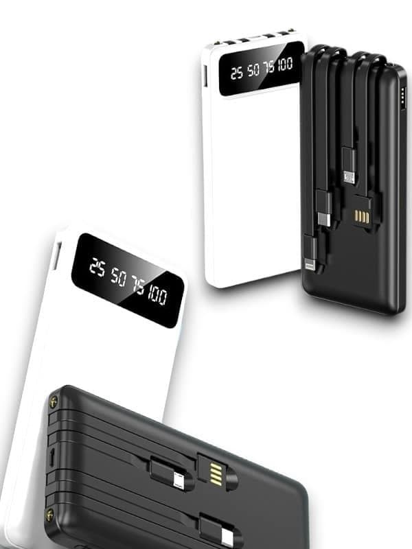 Hızlı Şarjlı 20.000 mAh Powerbank TRM-1011 4 Çıkışlı Siyah Taşınabilir Şarj Cihazı