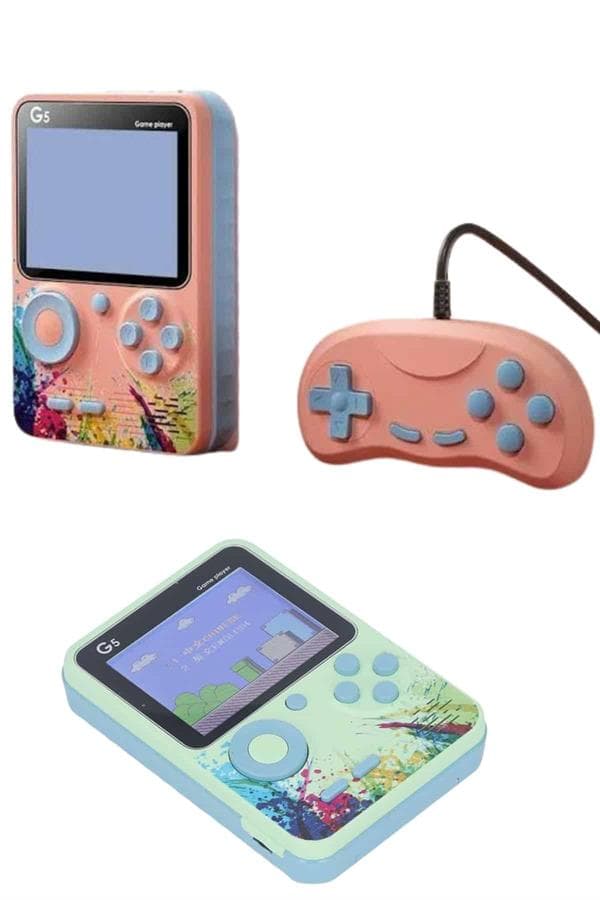 3.5 İnç Retro Oyun Konsolu 500 Oyunlu Taşınabilir LCD Ekran Klasik Nostaljik 4