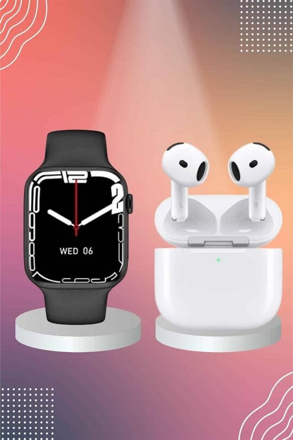 3.Nesil TWS Bluetooth Kulaklık ve Dokunmatik Ekran Akıllı Saat Sesli Görüşme 4