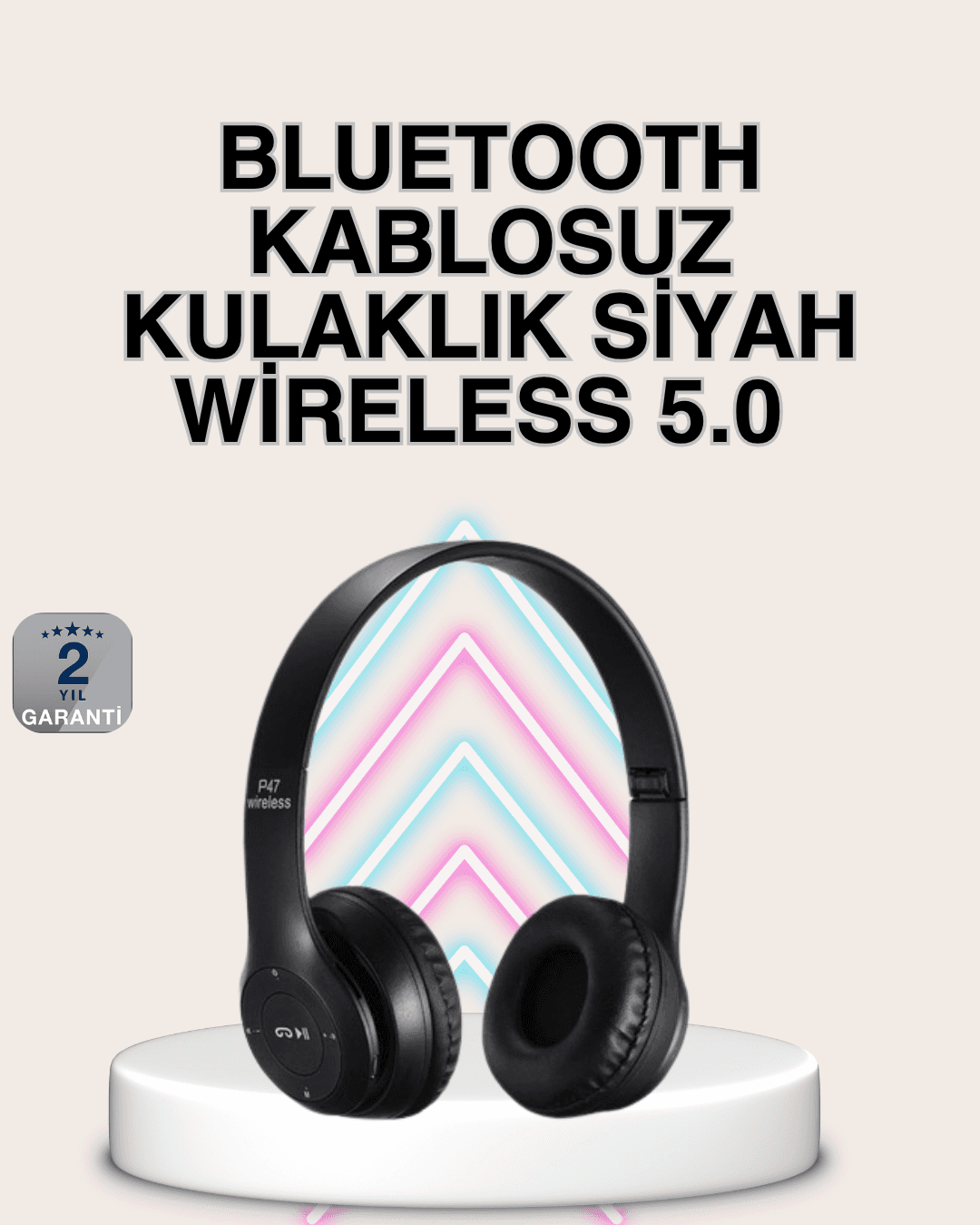 Katlanabilir Tasarımlı Bluetooth 5.0 Kulaklık | Eller Serbest Arama ve Çift Cihaz Desteği