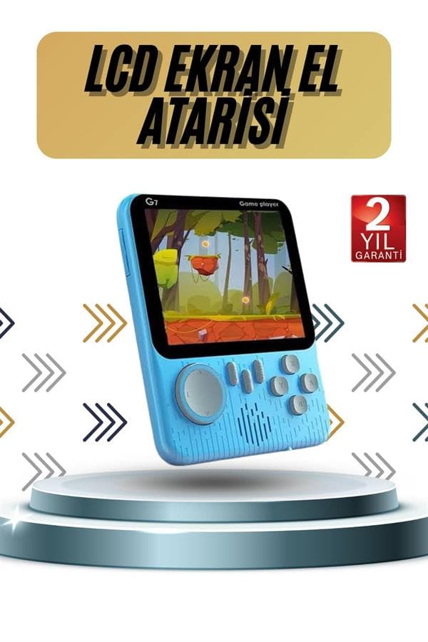 3.5 İnç Mini Atari Taşınabilir Oyun Konsolu 666 Adet Retro Oyun 3