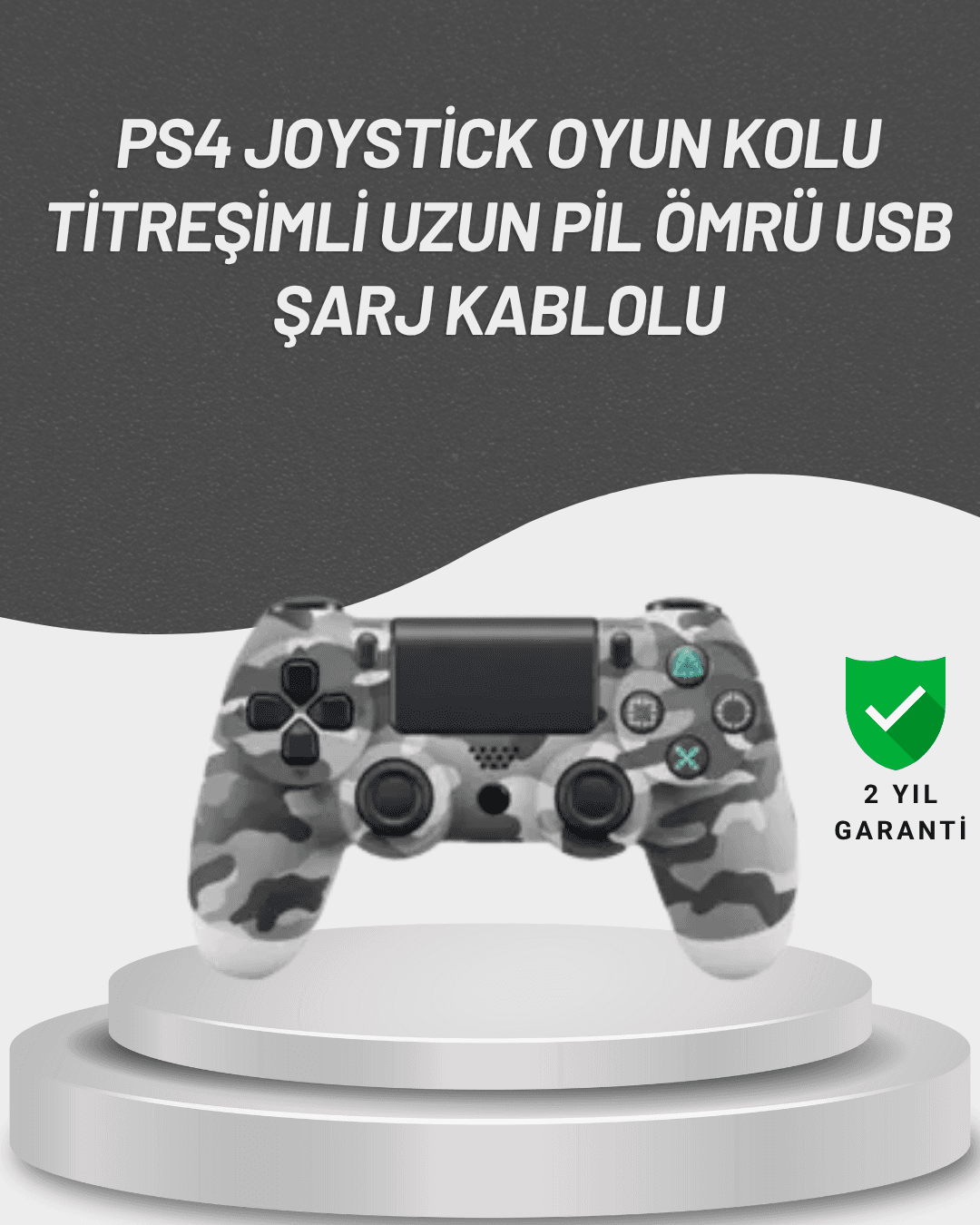LED Işıklı Oyun Kolu – Durum Göstergeli Şık Tasarım