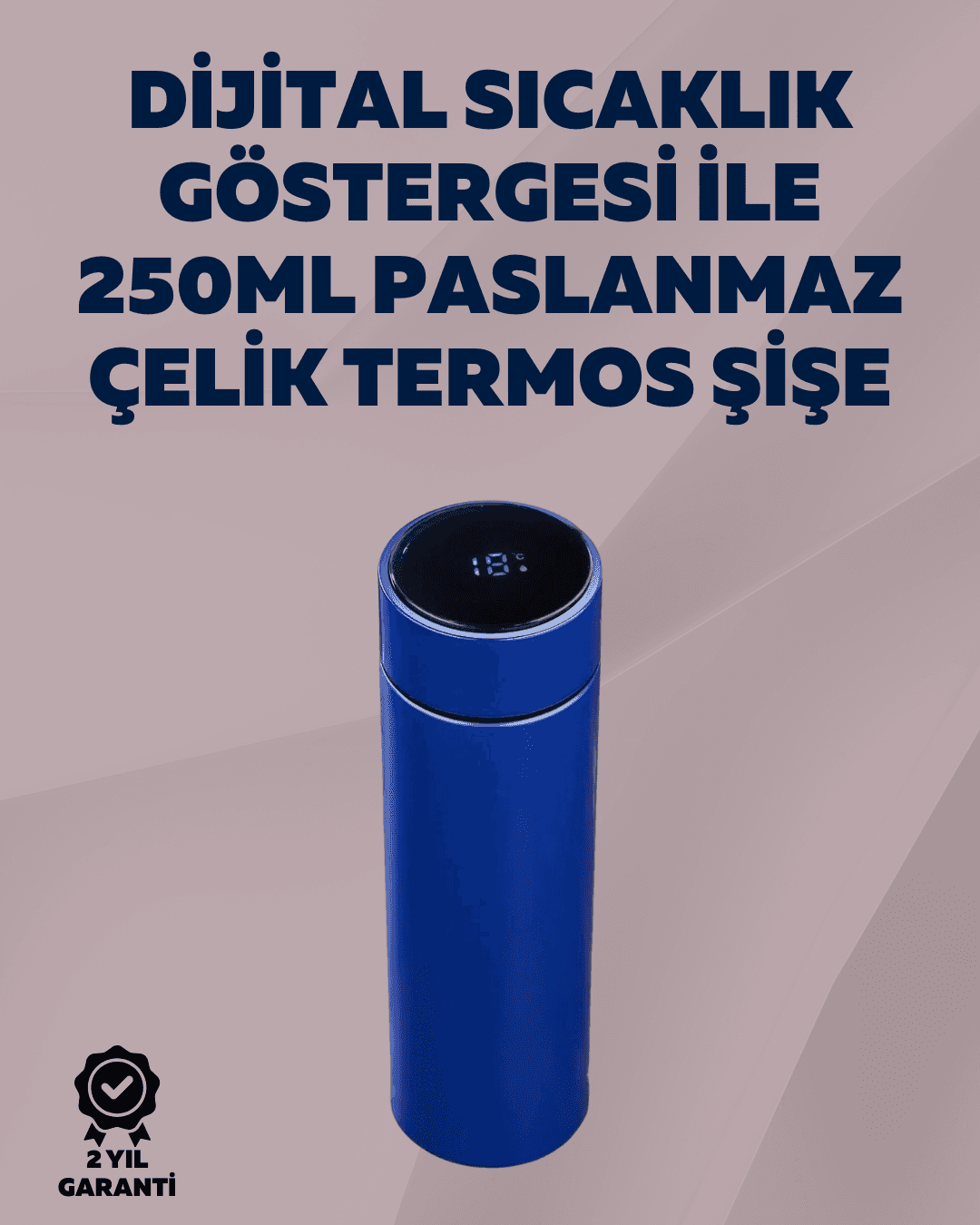 Yüksek Isı Korumasına Sahip Taşınabilir Çelik Termos