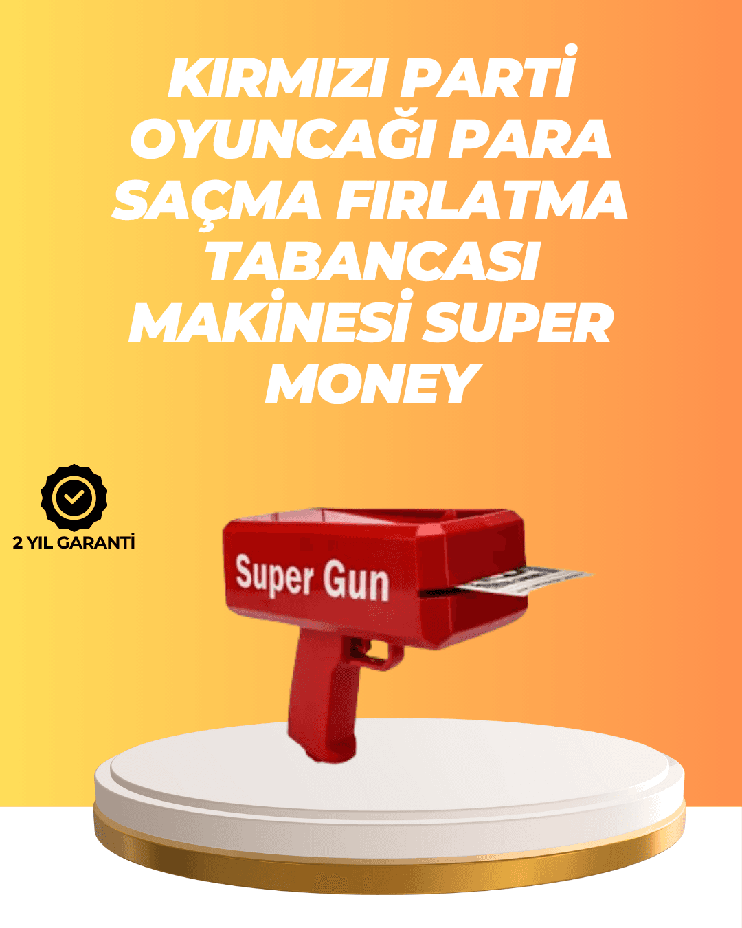 Pilli Para Atma Oyuncağı Tabanca - 130 Sahte Para ile Parti Eğlencesi