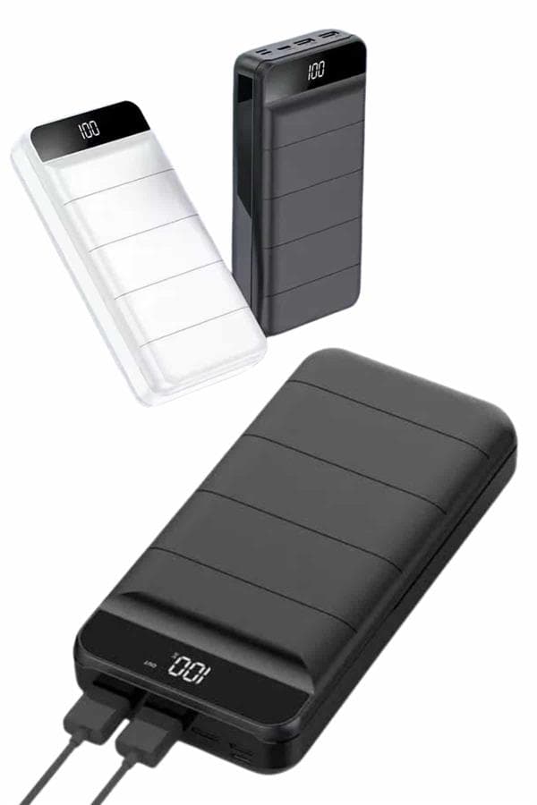 50.000 Mah Powerbank Turbo Hızlı Led Göstergeli Android İOS Uyumlu Taşınabilir Askılı 5