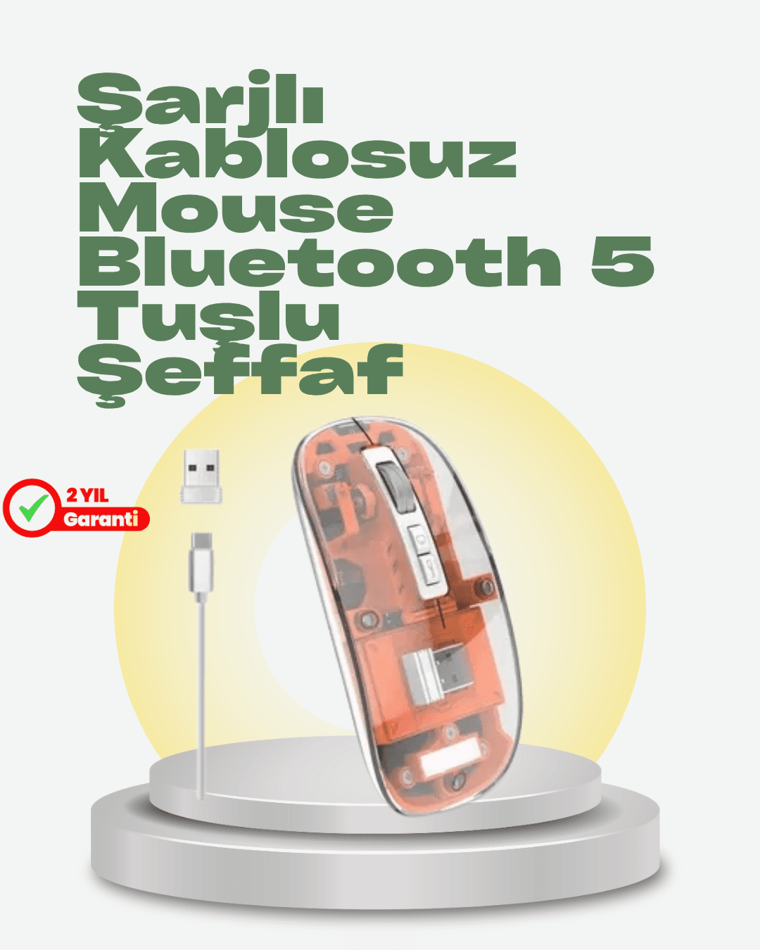 Geniş Uyumluluklu Kablosuz Fare – Windows, Mac, Linux Destekli