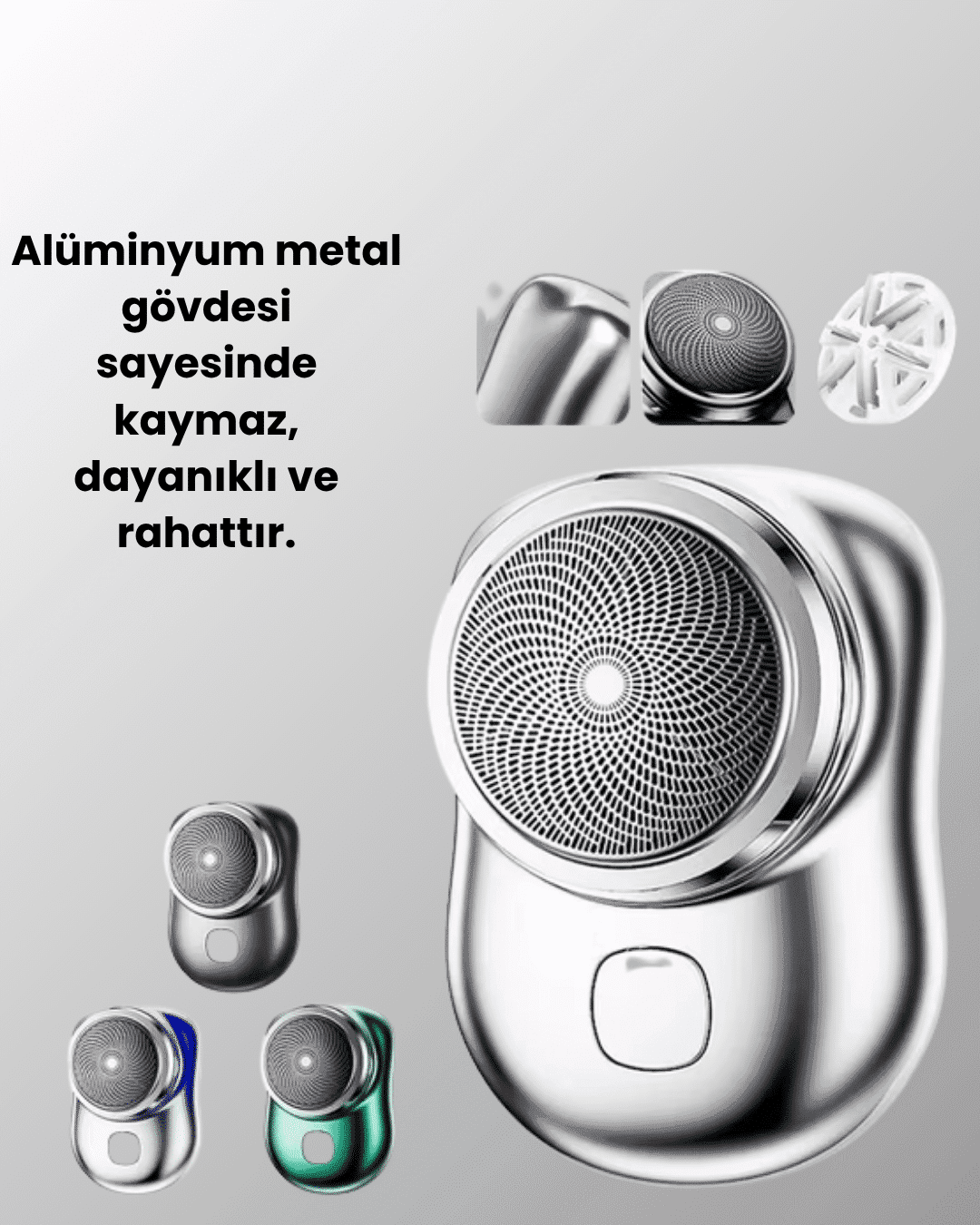 Islak-Kuru Kullanımlı Suya Dayanıklı Mini Tıraş Cihazı 5