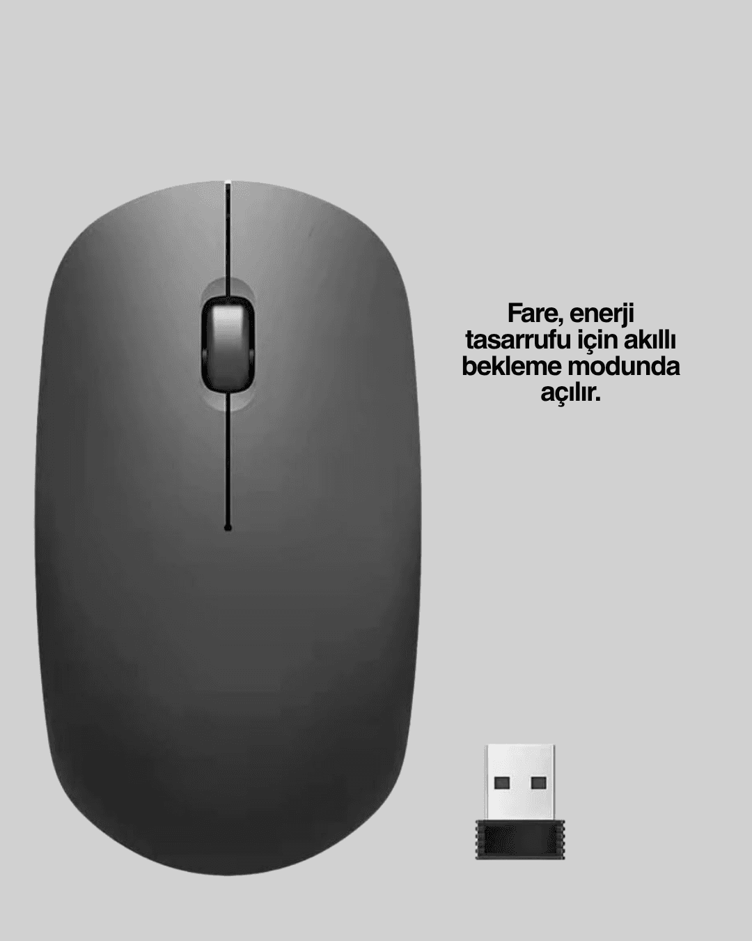 Sessiz ve Ergonomik Mouse – USB Bağlantılı ve DPI Ayarlı 4