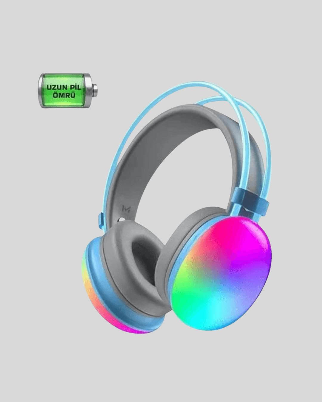 Type-C Şarjlı RGB Işıklı Bluetooth Oyuncu Kulaklığı 6