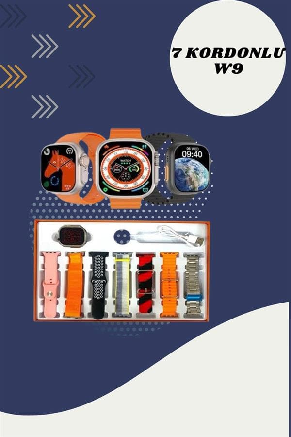 7 Kordonlu Akıllı Saat Ve 2.Nesil Kulaklık Yüksek Ses Kaliteli Uzun Pil Ömrü 6