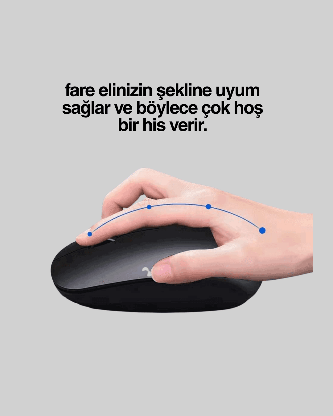 Sessiz ve Ergonomik Mouse – USB Bağlantılı ve DPI Ayarlı 5