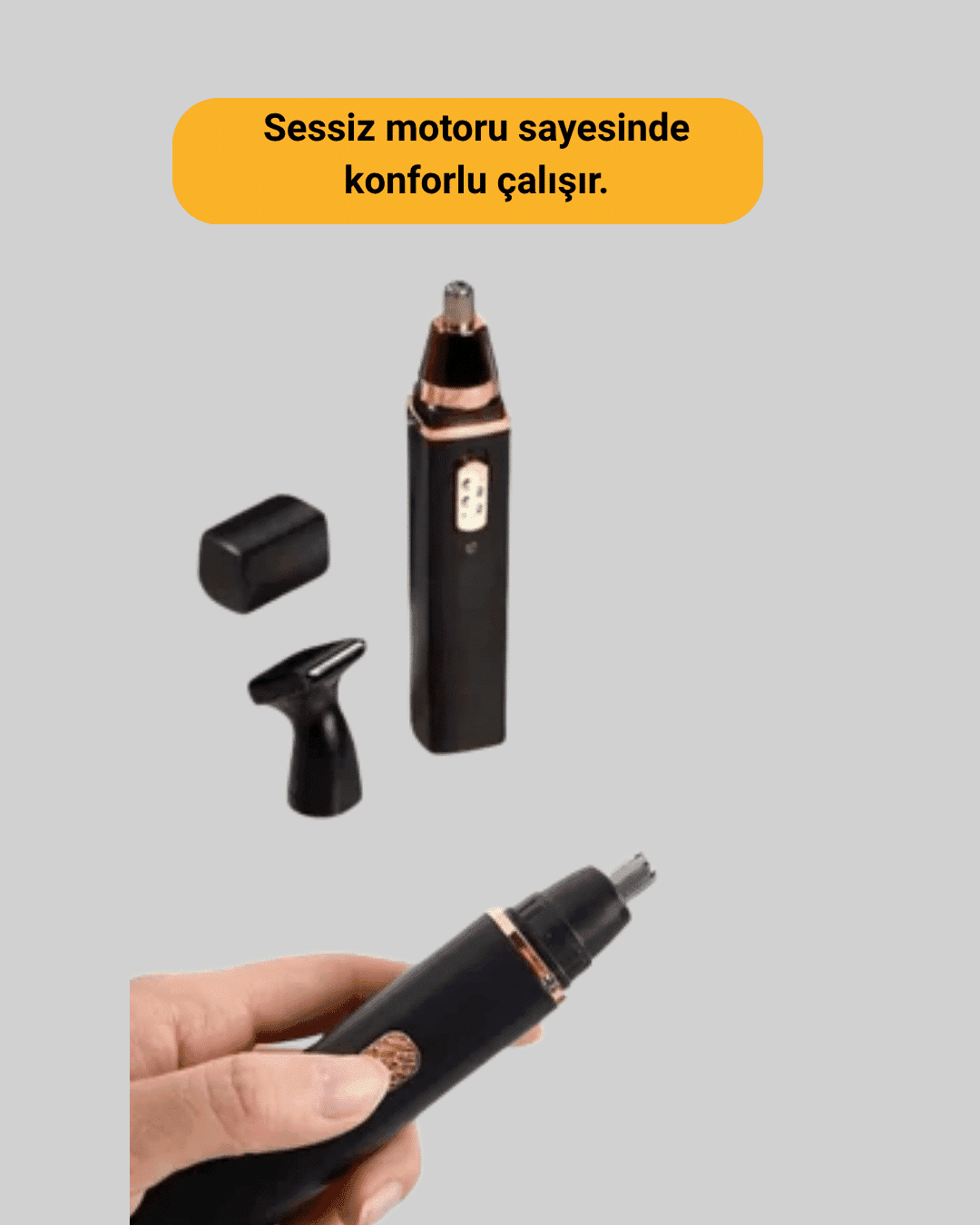 Şarjlı burun ve kulak kılı temizleme cihazı 3