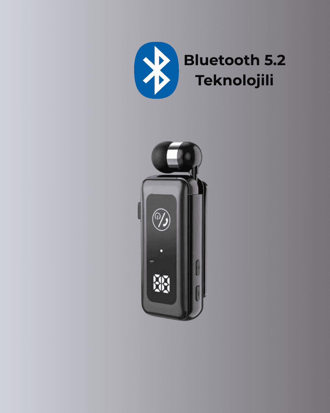 MikroSD Kartlı, Titreşimli Uyarılı Bluetooth 5.2 Kulaklık 4