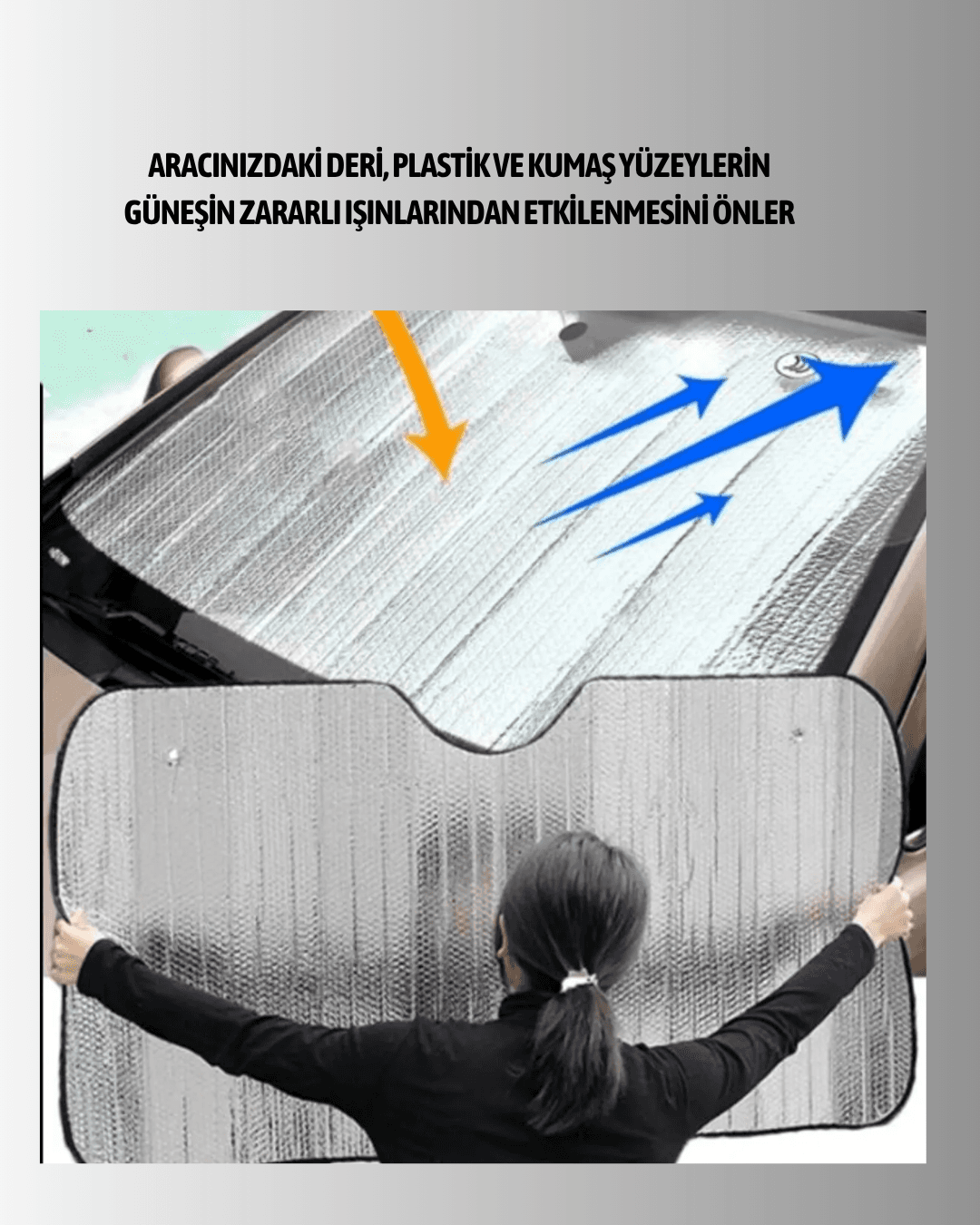 Sünger İzolasyonlu Katlanabilir Güneşlik 4
