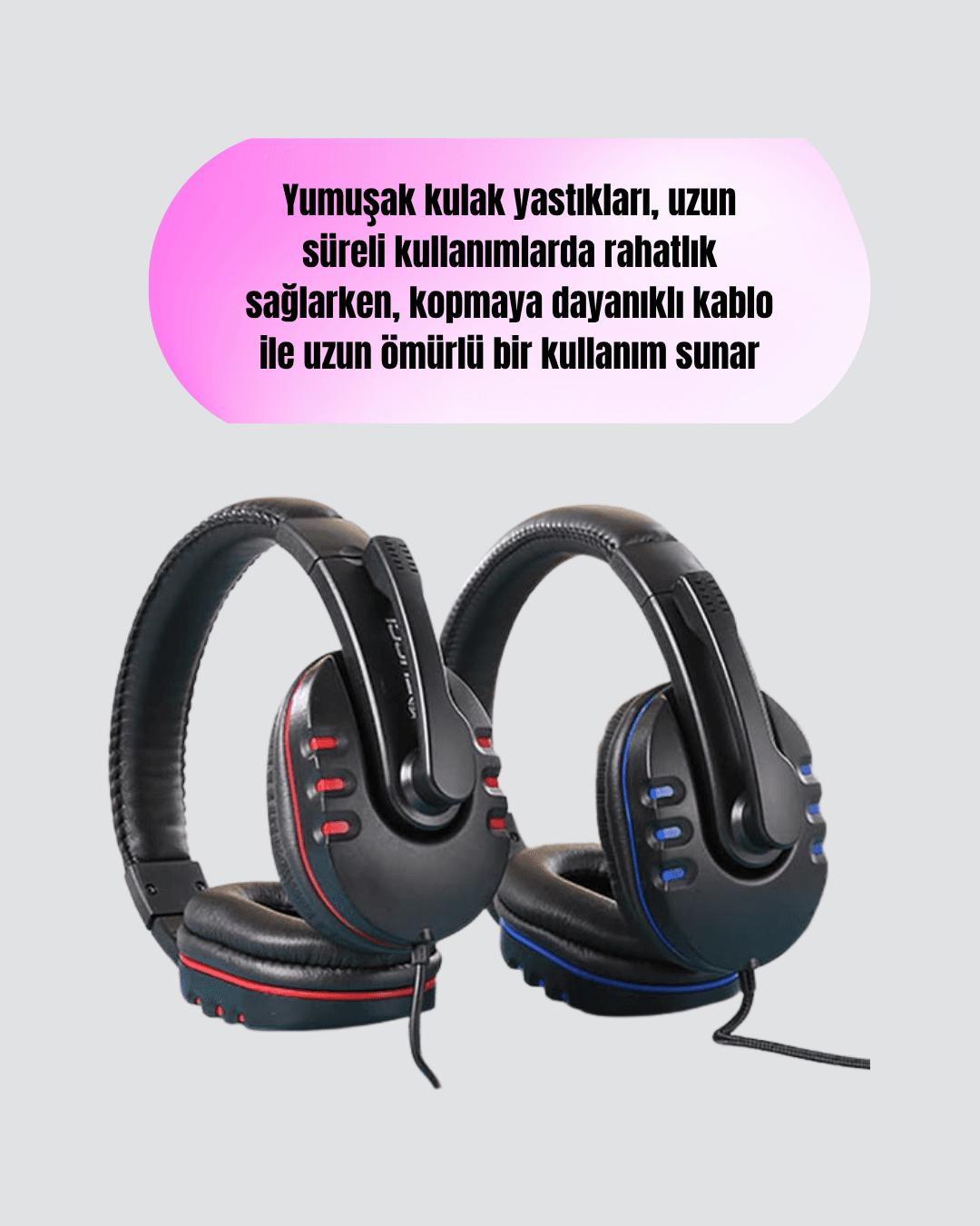 Kablolu Gaming Headset – Net Ses Ayrımı ve Ayarlanabilir Konfor 4