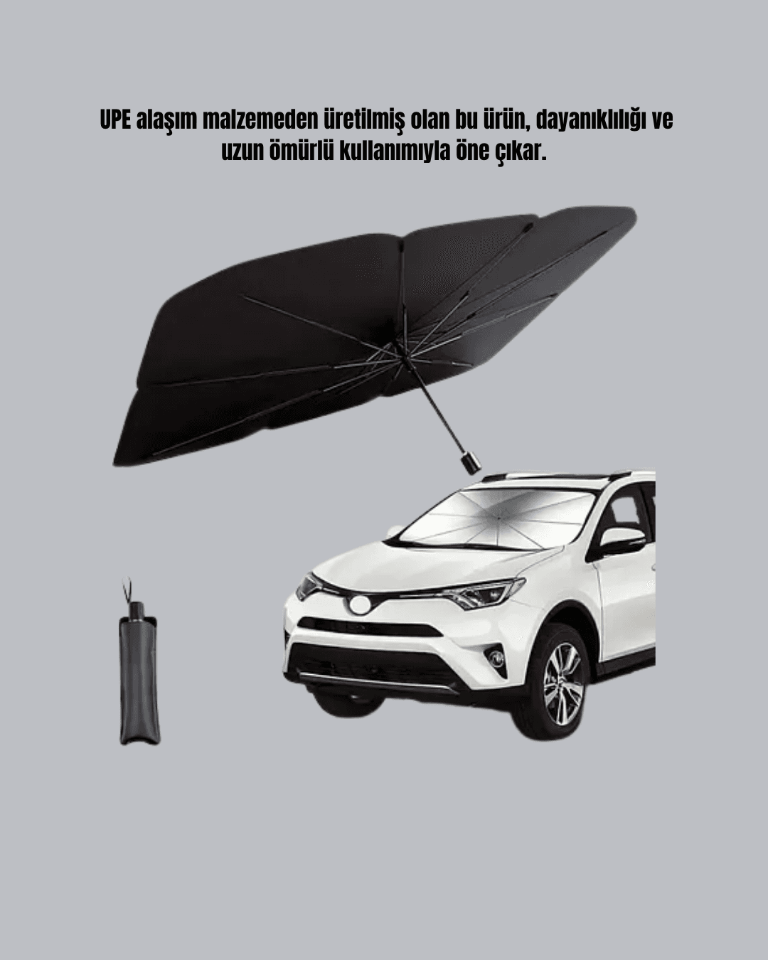 Katlanabilir Oto Güneşlik – UV Koruma ve Isı Yalıtımı 3