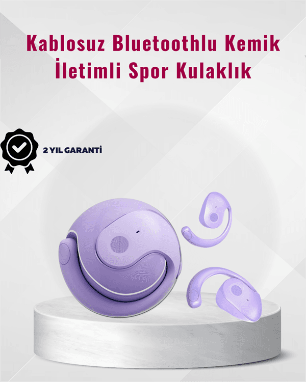 Bluetooth 5.3 Teknolojili Kablosuz Kemik İletimli Spor Kulaklık 3