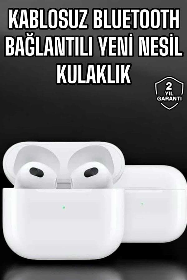 Bluetooth Kulaklık 3.Nesil Kablosuz Uzun Pil Ömrü Dokunmatik Kontrol 3