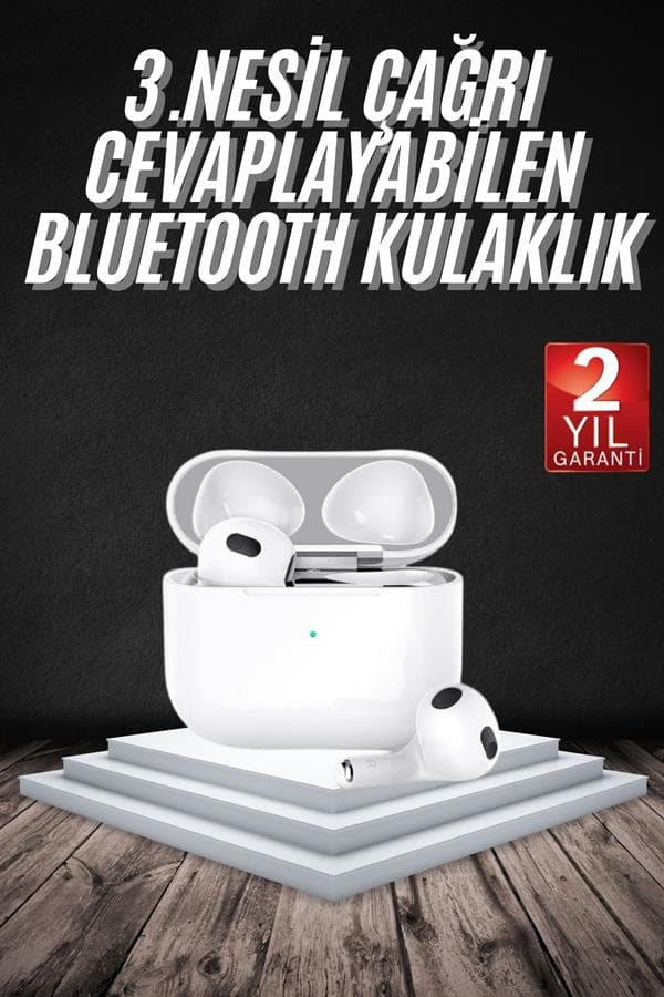 Bluetooth Kulaklık 3. Nesil Ios Android Uyumlu Yeni Nesil Wireless Charge 3