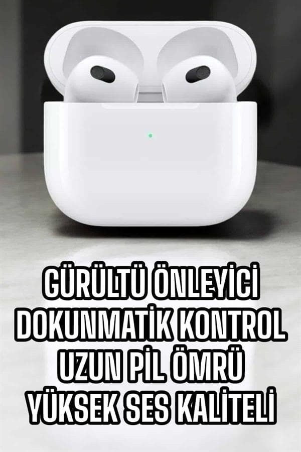 Bluetooth Kulaklık 3.Nesil Kablosuz Uzun Pil Ömrü Dokunmatik Kontrol 5