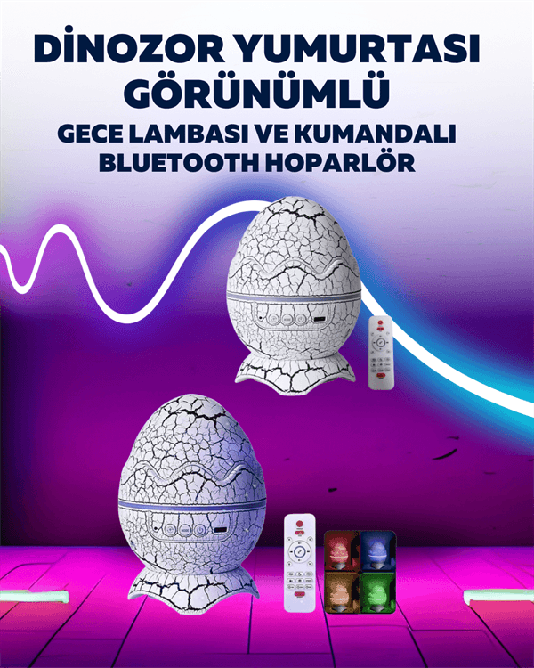Dinazor Yumurta Gece Lambası 3