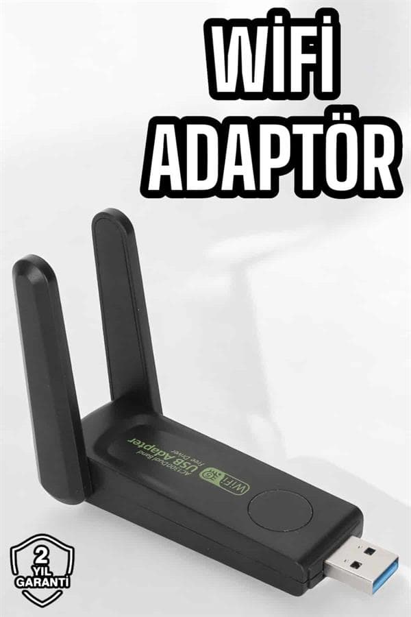 Dual Band Wifi Alıcı Adaptör USB 3.0 Destekli 3