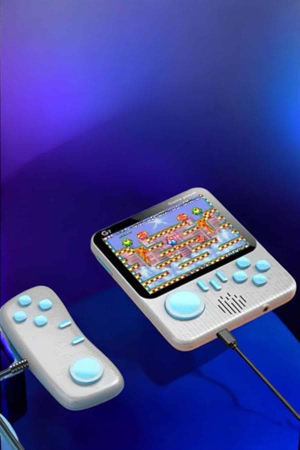 El Atarisi 3.5 inç Ekran Çift Konsol 666 Adet Retro Oyun Gamepad 4