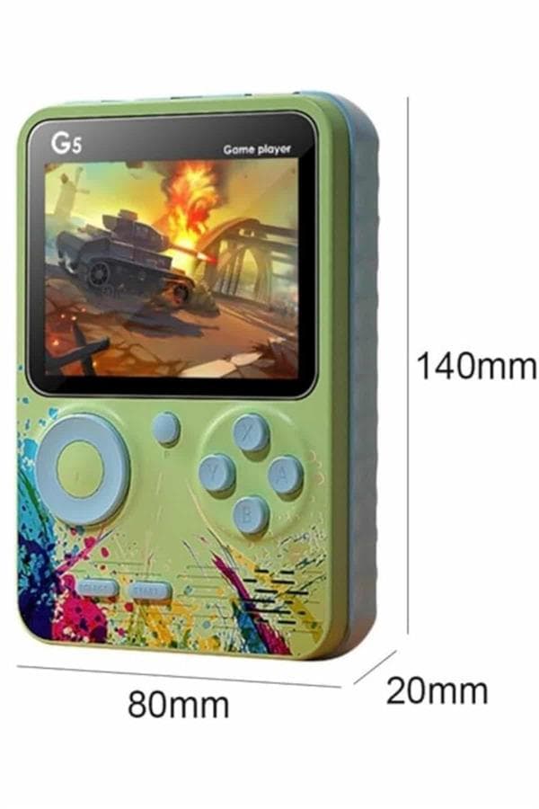 G5 Atari Retro Taşınabilir Oyun Konsolu 500 Oyun 3 İnç LCD Ekran 6