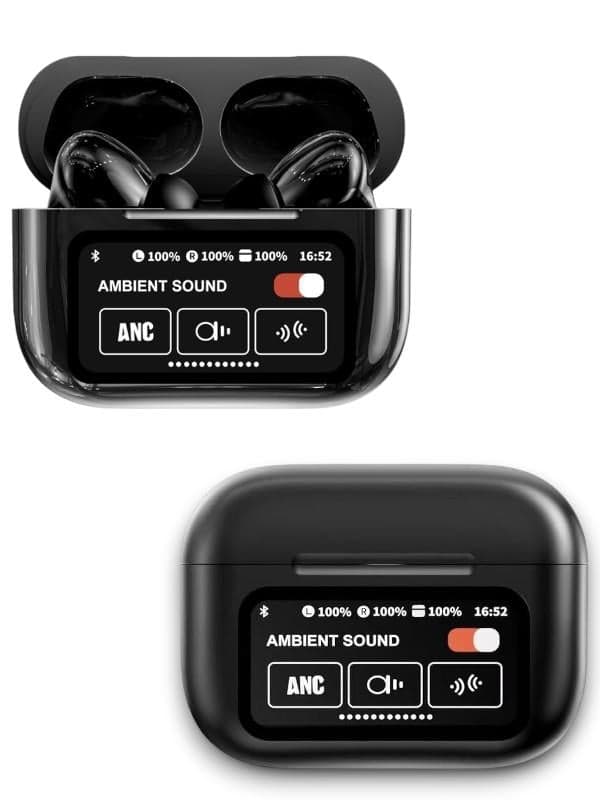 L58 Siyah Ekranlı Kulaklık Pro - Aktif Gürültü Engelleme ANC Dokunmatik Bluetooth