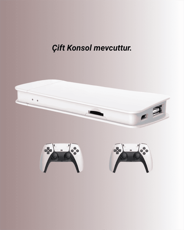 M15 Retro Konsol – 20.000 Oyunlu, Çift Gamepadli, 4K HDMI 4