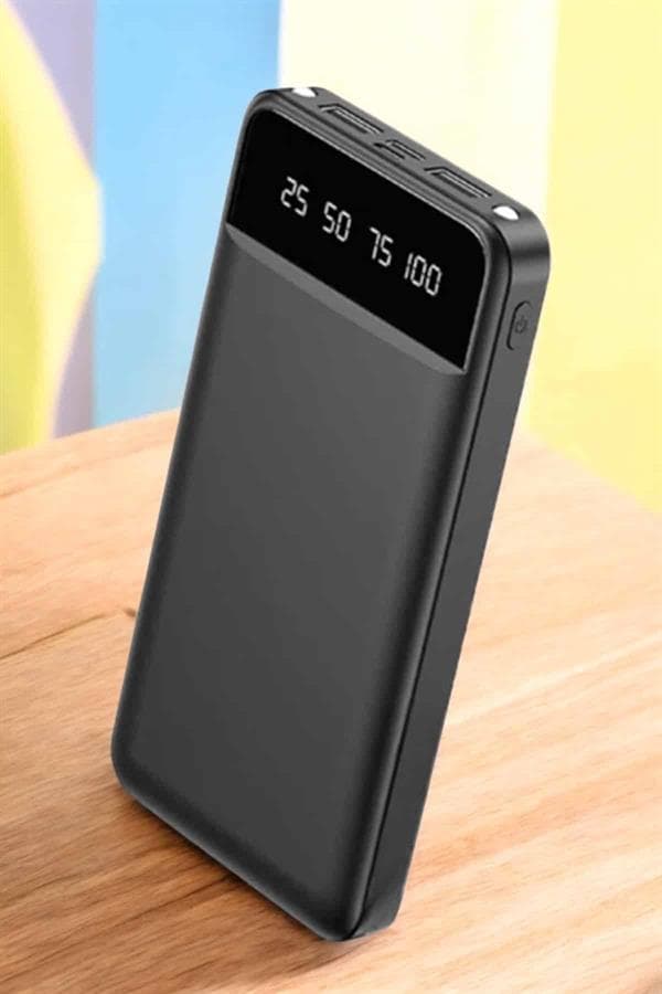 Powerbank 20.000 Mah LCD Ekran USB Lightning Type-C Uyumlu İOS ve Android 4