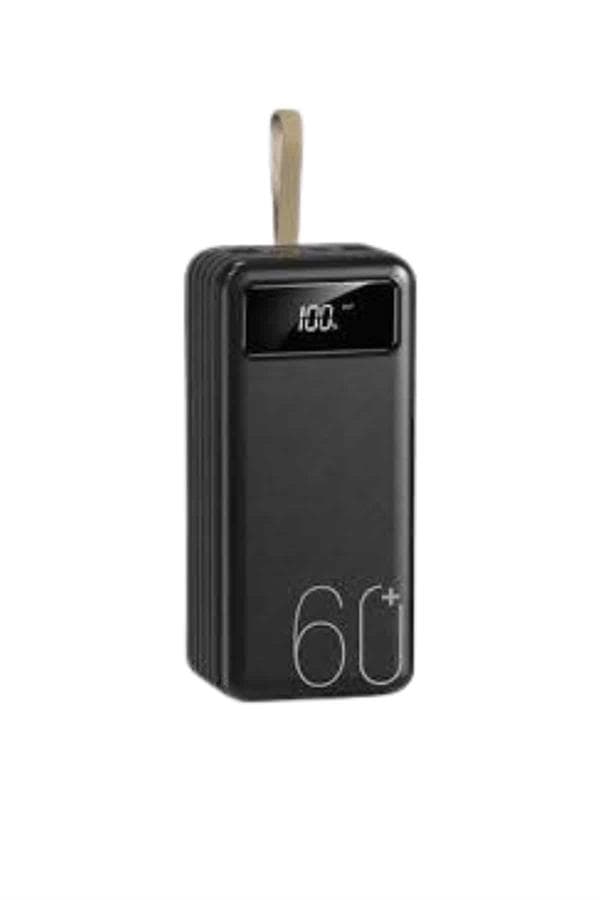 Powerbank 60.000 Mah Taşınabilir Şarj Hızlı El Fenerli Dijital Göstergeli 6