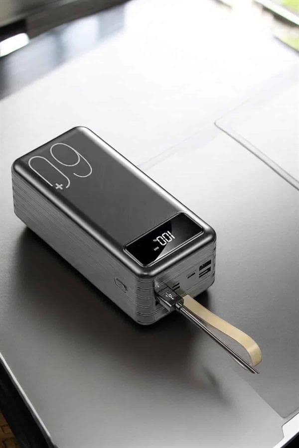 Powerbank 60.000 MAH Dijital Göstergeli 4 Portlu Taşınabilir 4