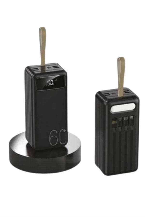 Powerbank 60.000 Mah Taşınabilir Şarj Hızlı El Fenerli Dijital Göstergeli 4