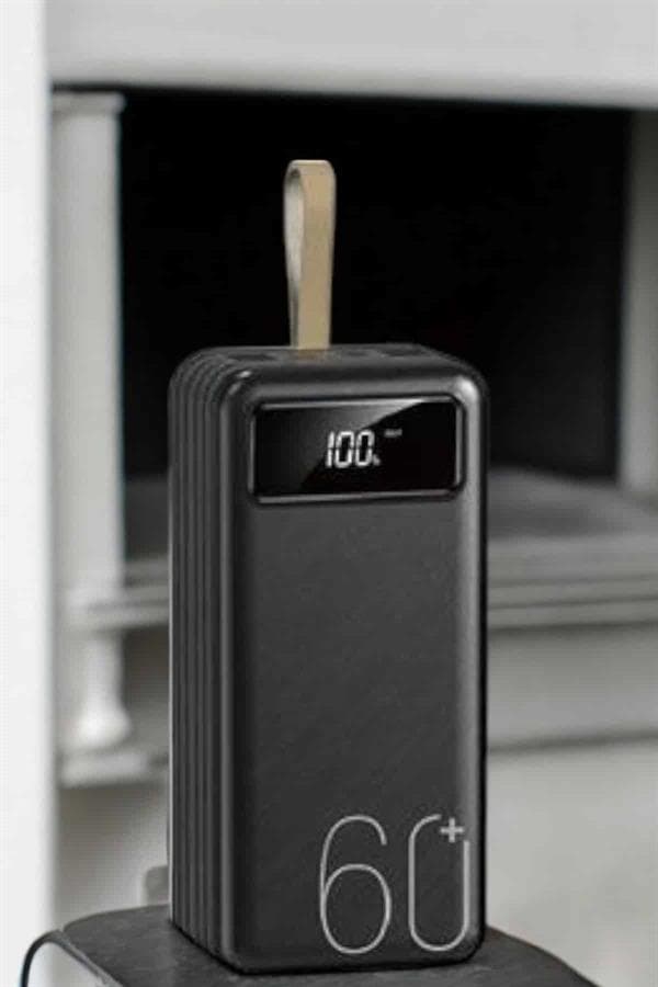 Powerbank 60.000 MAH 4 Portlu Uzun Şarj Süreli Dijital Göstergeli 4