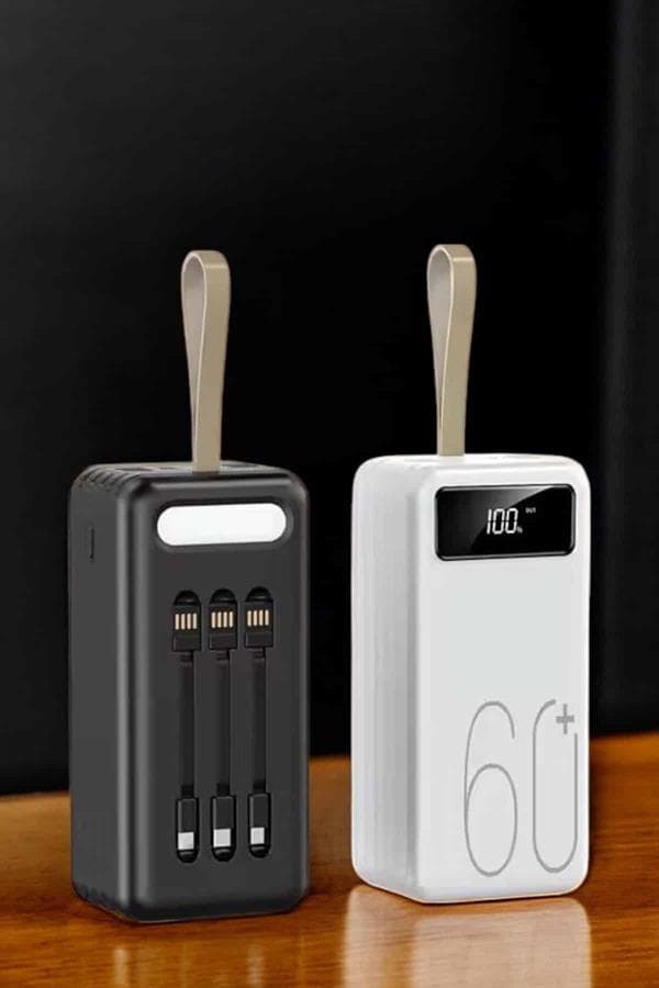 Powerbank 60.000 MAH Dijital Göstergeli 4 Portlu Taşınabilir 6