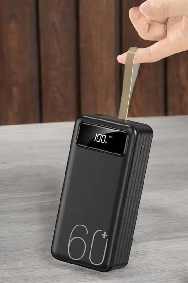 Powerbank 60.000 MAH Dijital Göstergeli 4 Portlu Taşınabilir 5