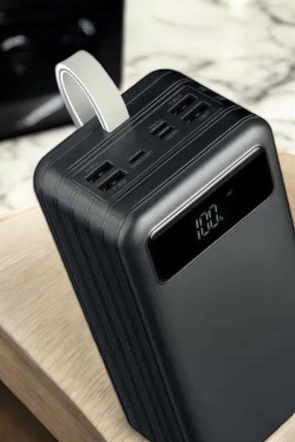 Powerbank 60.000 MAH 4 Portlu Uzun Şarj Süreli Dijital Göstergeli 6