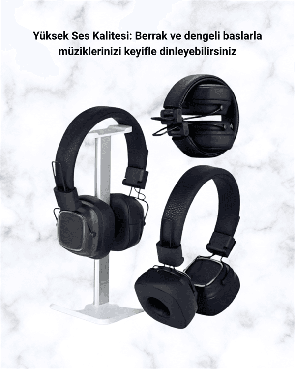 RGB Işıklı Katlanabilir Bluetooth 5.3 Kulak Üstü Kulaklık 5