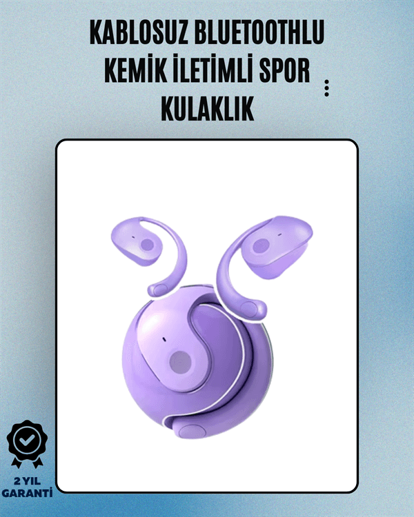 S05 Kablosuz Bluetooth 5.3 Kemik İletimli Spor Kulaklık – IPX4 Suya Dayanıklı, 6 Saat Pil Ömrü 3