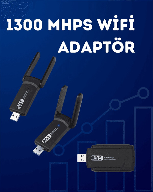 USB WiFi Adaptör – 1200 Mbps Hız 3