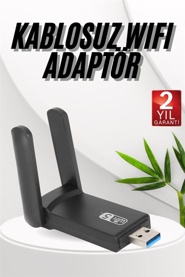 Wifi Adaptörü Bt5.0 Wifi 2'si Bir Arada Çift Bantlı Çift Anten 3